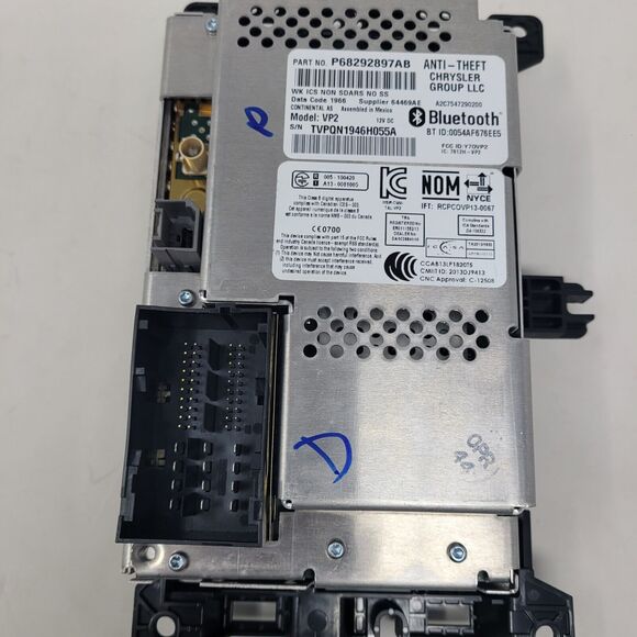 2017 JEEP GRAND CHEROKEE Display P 68292897AB OEM 2014-2018 VP2 Have Bezel Also! - Picture 6 of 8